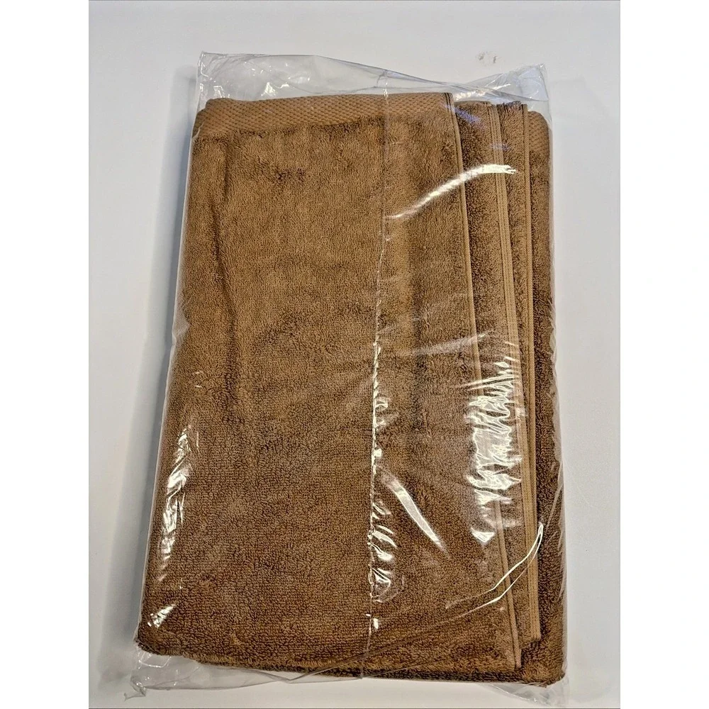 Casaluna Oversized Organic Cotton Bath Towel in WarmBrown - Factory Sealed
